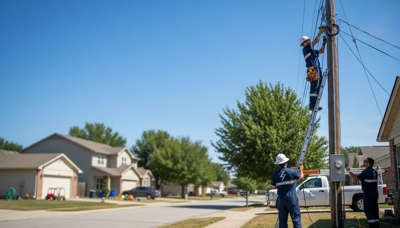 Residential electrician providing installation services in Republic, MO